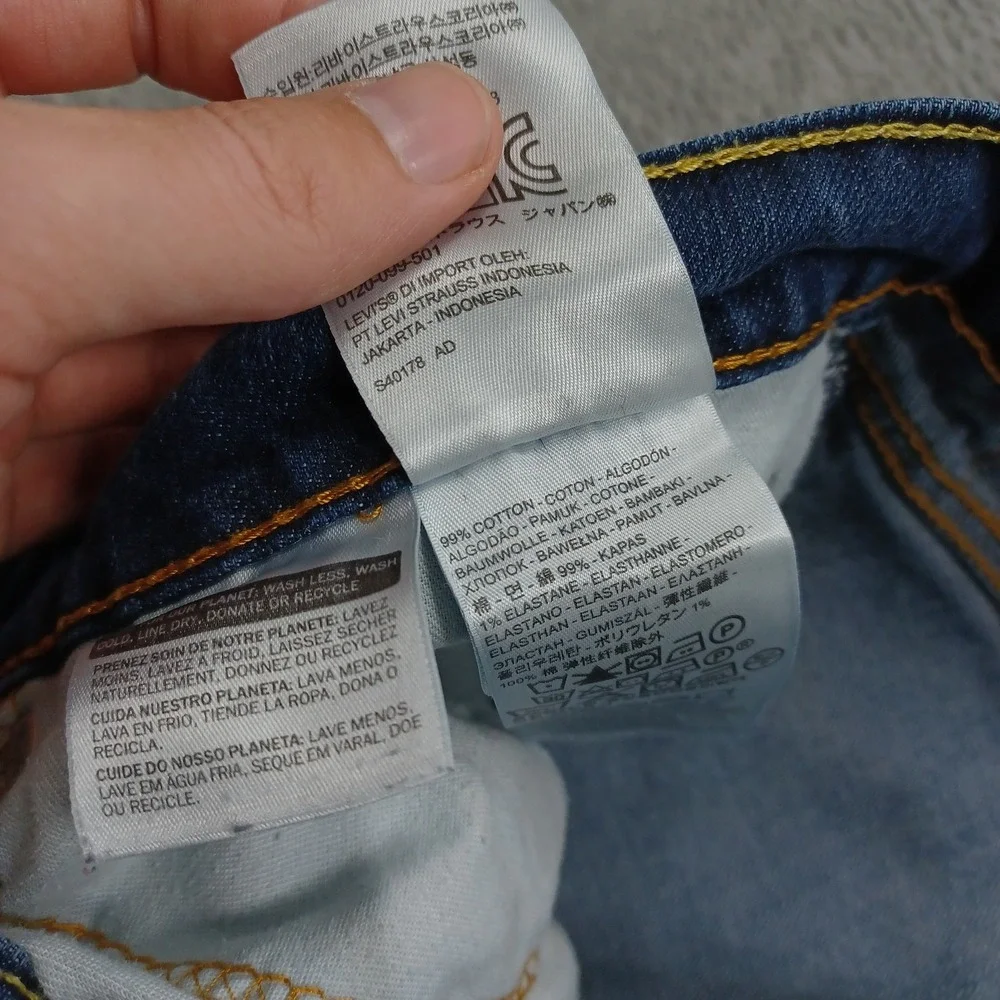 Levis 541 Jeans Mens 36x30 Blue Denim Distressed Athletic Tapered Preppy